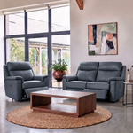 G Plan Ellis Small Recliner Sofa - Small Sofa Man Rec DBL Grade L - Manual Recliner — L852 Cambridge Petrol Blue, gallery image 1