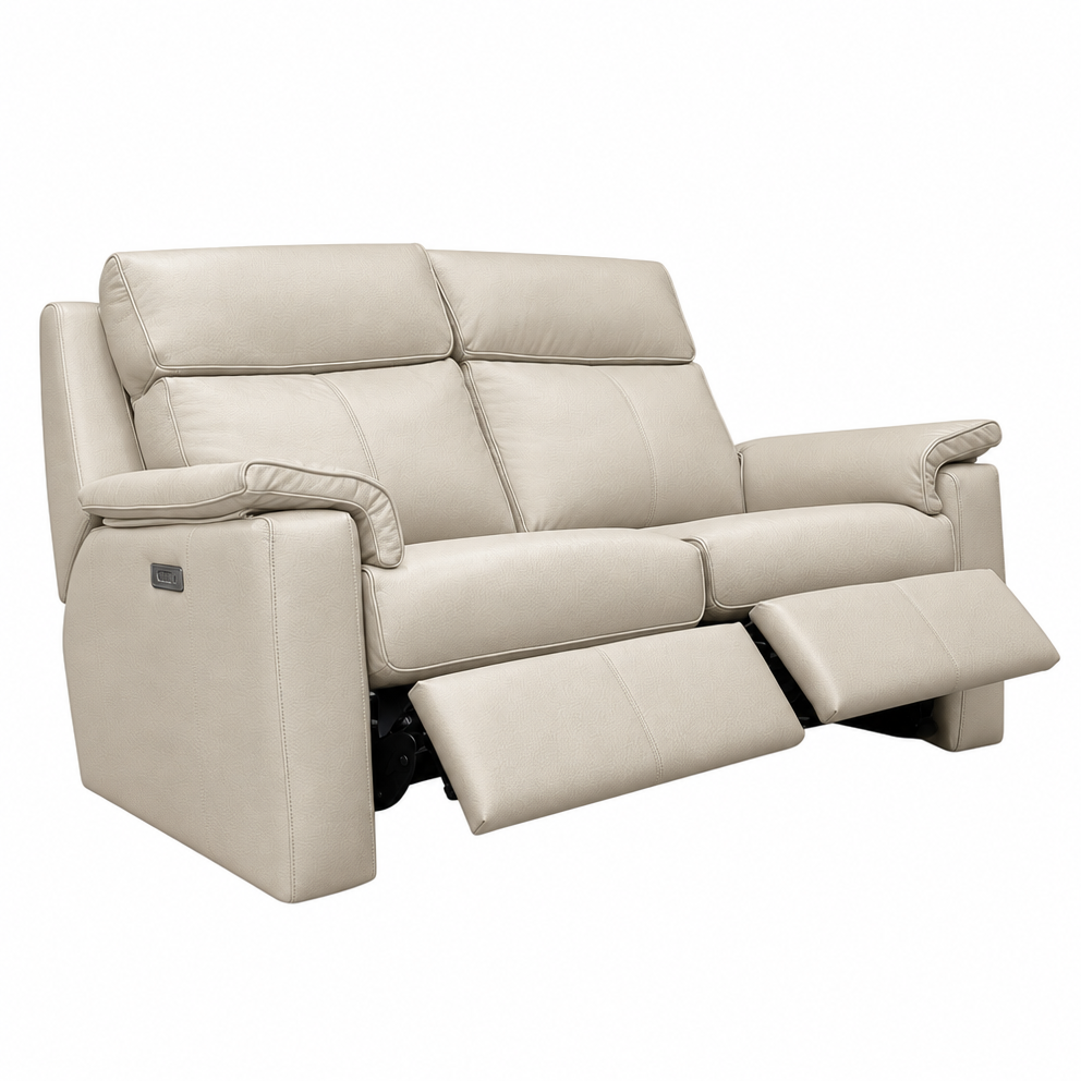 G Plan Ellis Small Recliner Sofa - Small Sofa Man Rec DBL Grade L - Manual Recliner 2 Seater Sofas Sterling Home 3 L843 Cambridge Stone