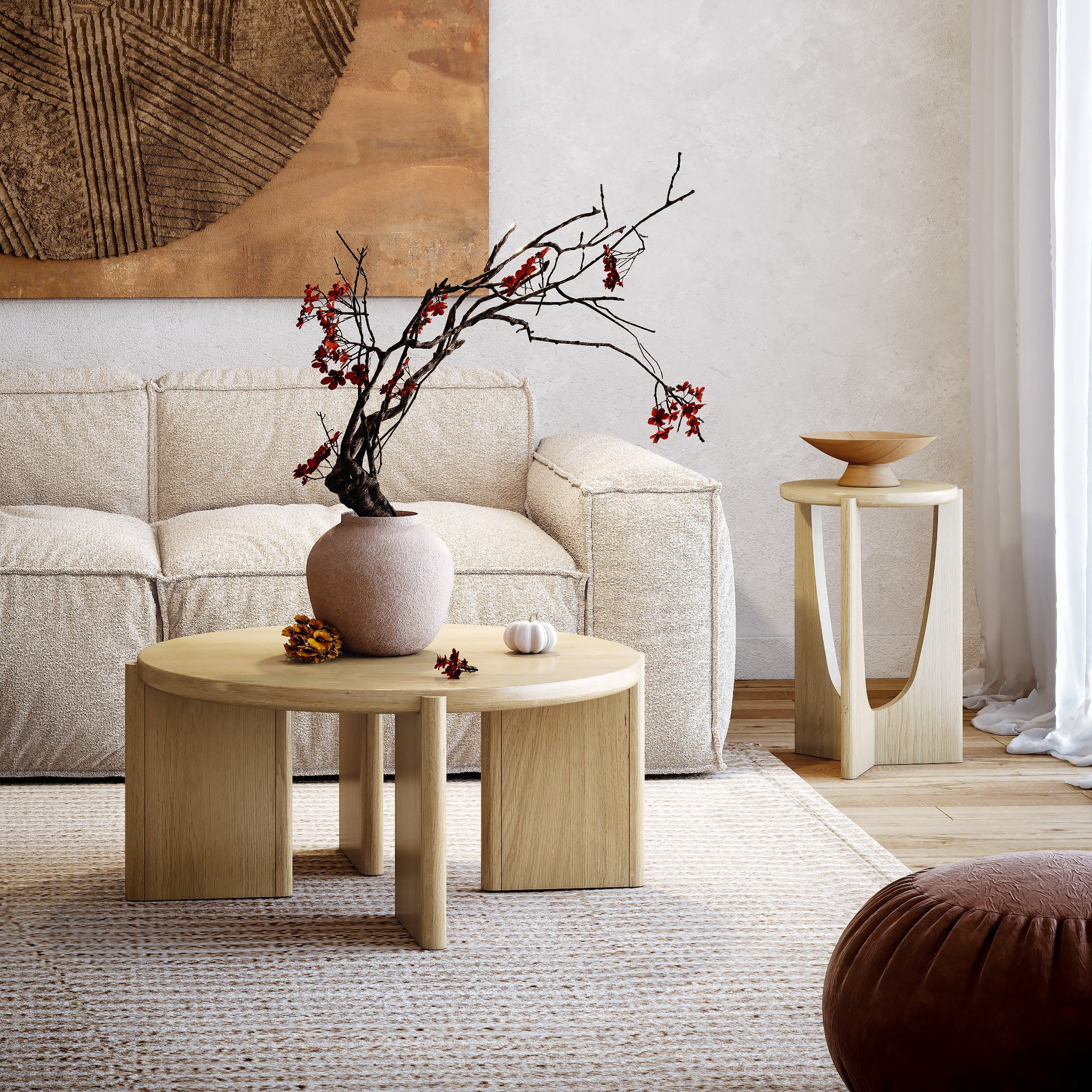 Camden Coffee Table - Coffee Table Light Oak Tables Sterling Home 2