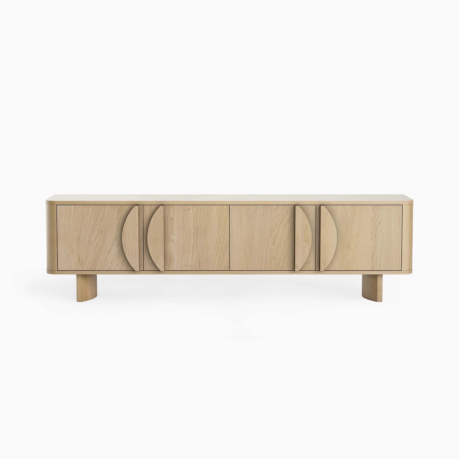 Camden Large TV Unit - Large Media Unit Light Oak Storage Sterling Home 1