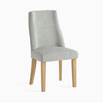 Luna Pair of Light Oak/Beige Dining Chairs - Luna Dining Chair - Pair Light Oak / Beige Sterling Home 2