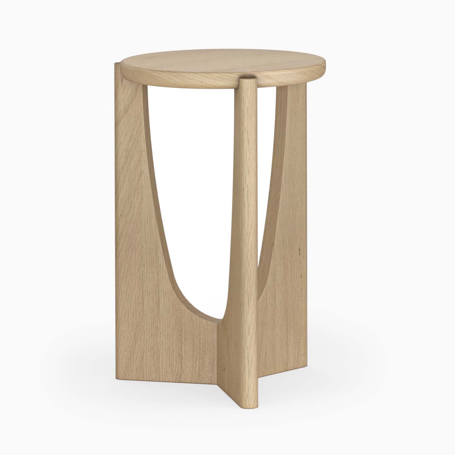 Camden Square Side Table - Lamp Table Light Oak Tables Sterling Home 1