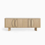 Camden TV Unit - Media Unit Light Oak Storage Sterling Home 1