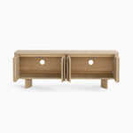 Camden TV Unit - Media Unit Light Oak Storage Sterling Home 4