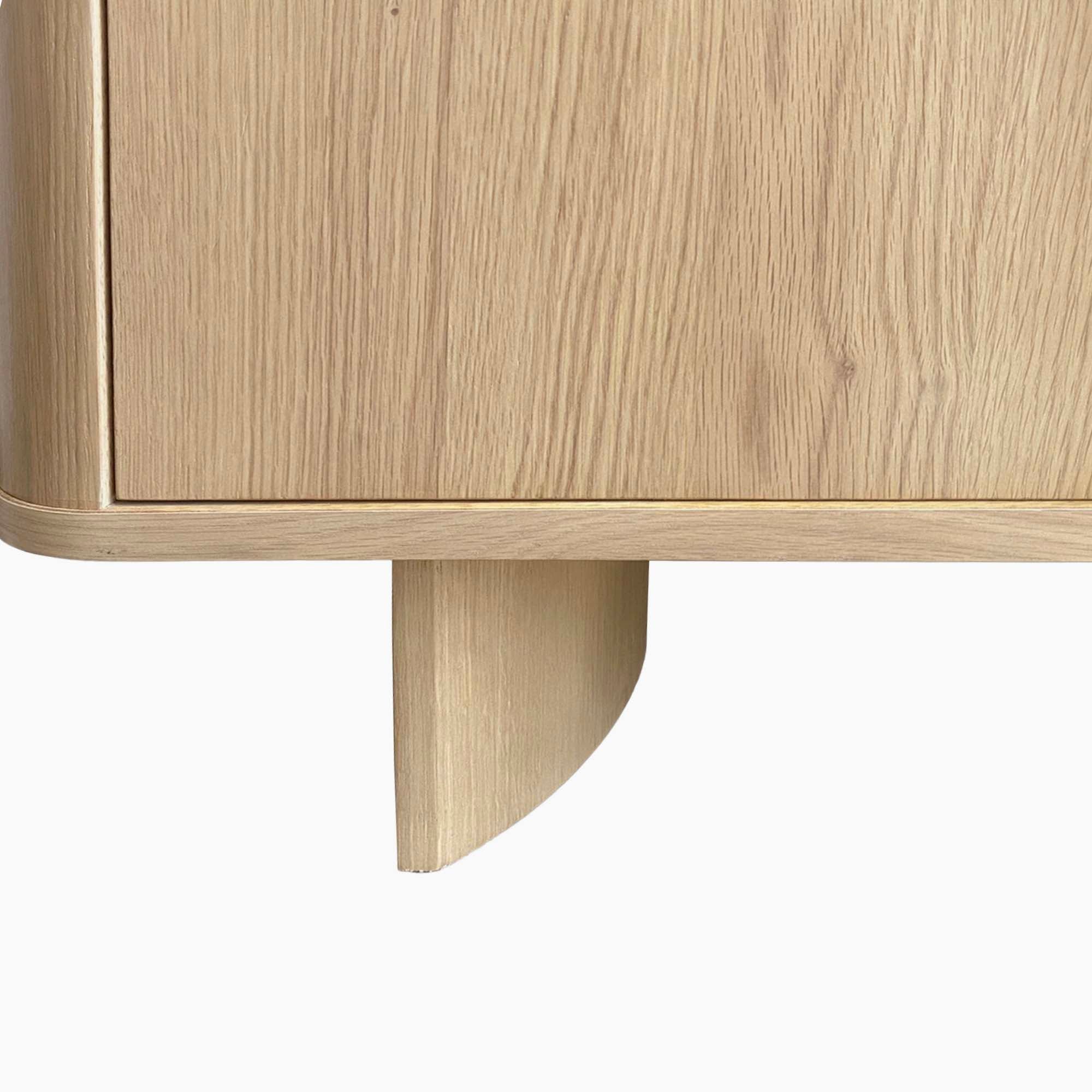 Camden TV Unit - Media Unit Light Oak Storage Sterling Home 6