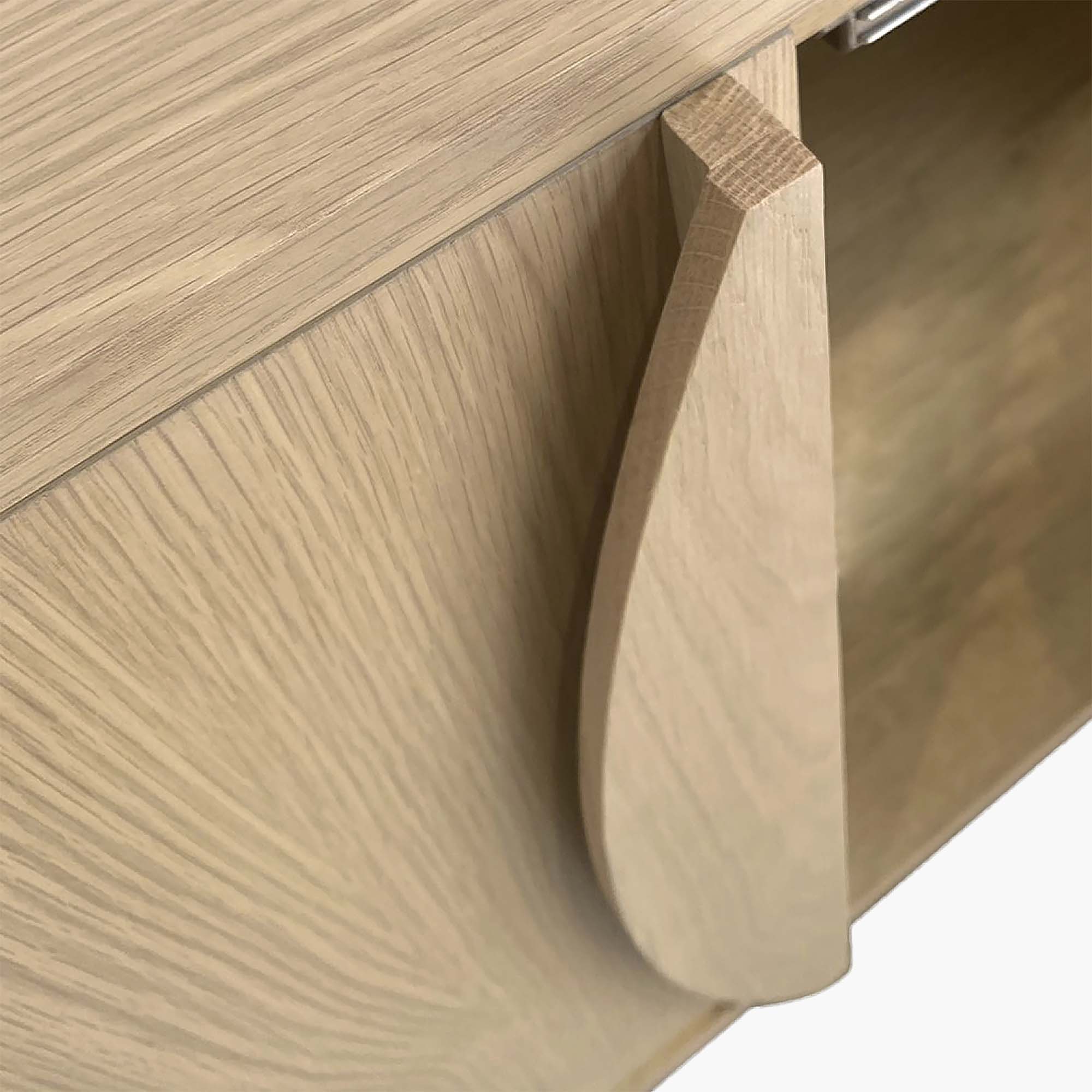 Camden TV Unit - Media Unit Light Oak Storage Sterling Home 8