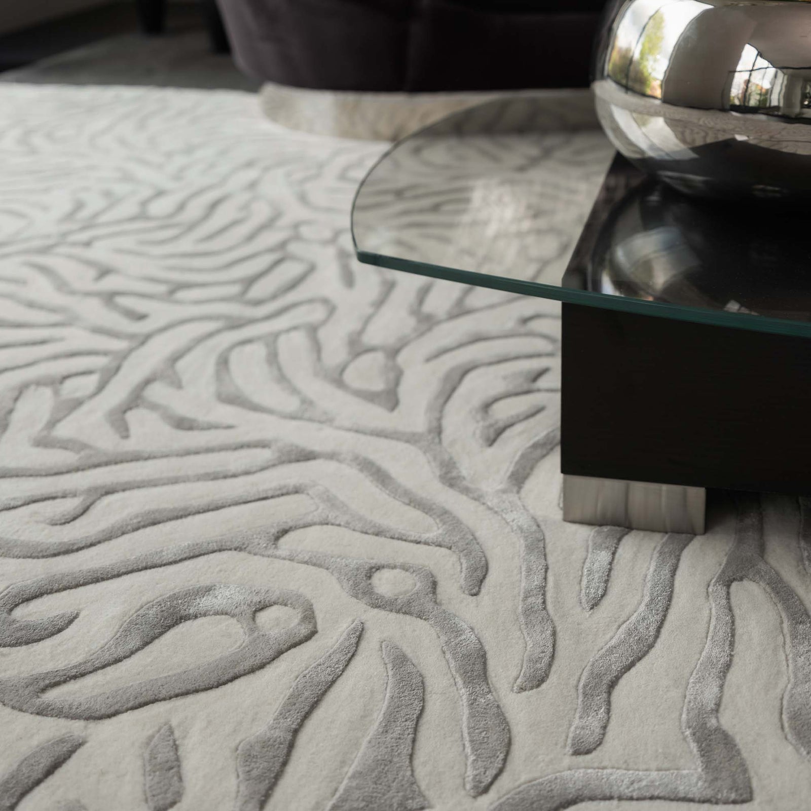 Camilla Silver Rug - Silver - 240cm x 340cm Sterling Home 3
