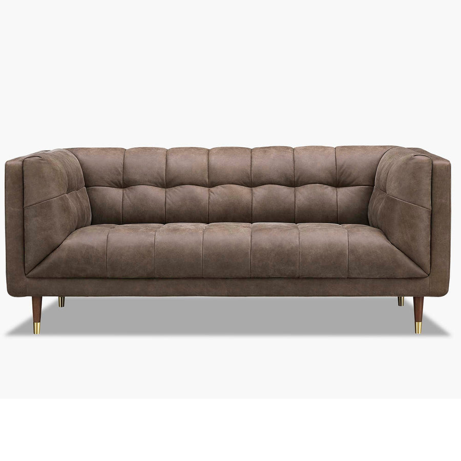 Cassia Small 3 Seater Sofa - 2.5 Seater Sofa Vintage Leather 3 Seater Sofas Sterling Home 1