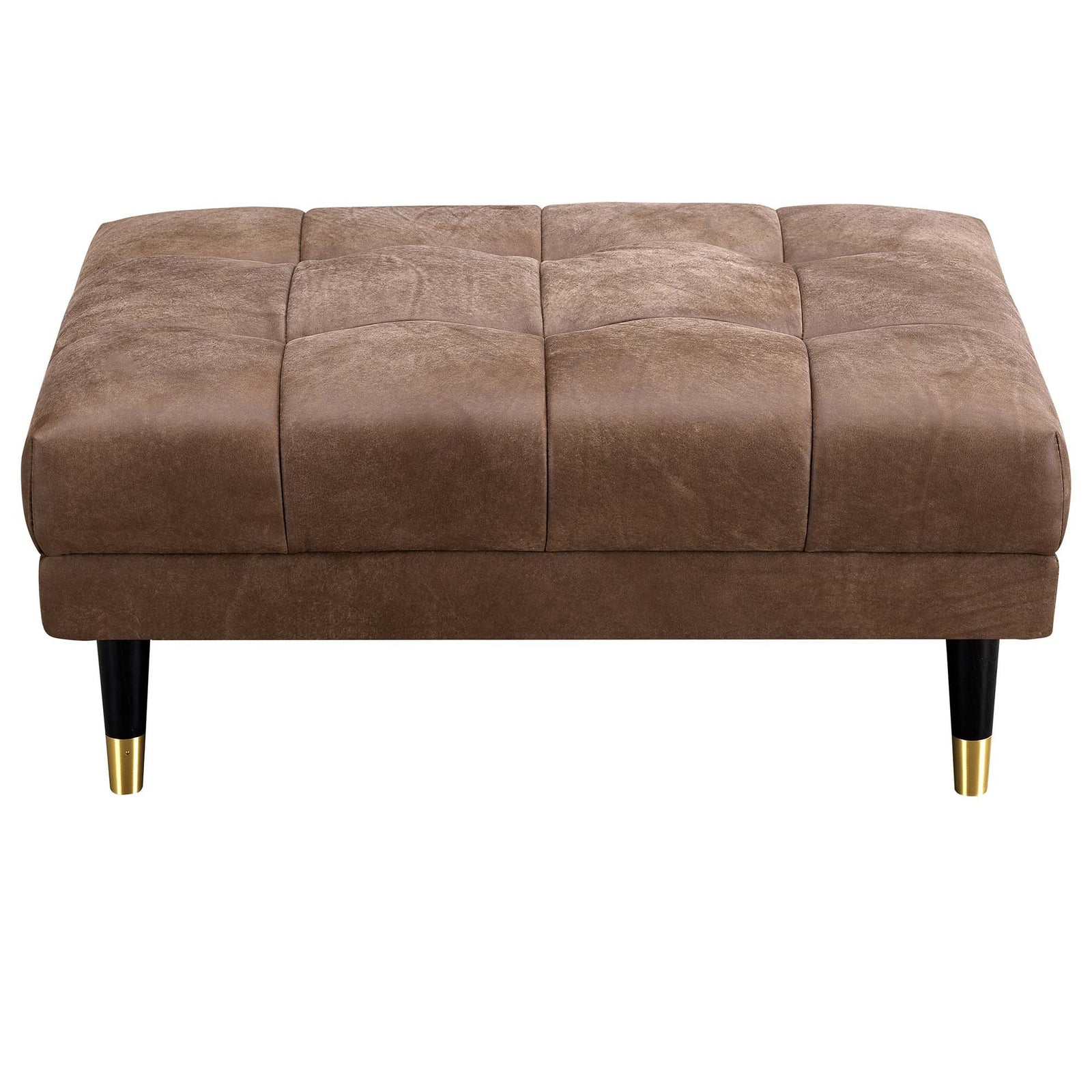 Cassia Footstool - Footstool Vintage Leather Sterling Home 1