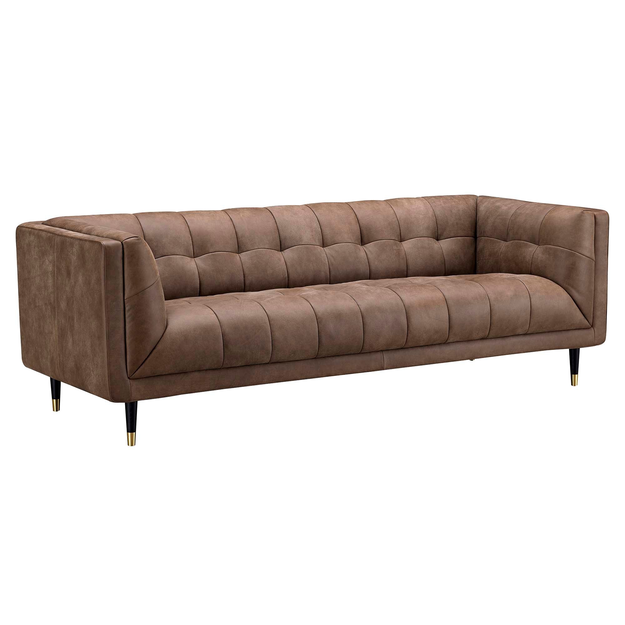 Cassia 4 Seater Sofa - 3.5 Seater Sofa Voyager Leather Sterling Home 3