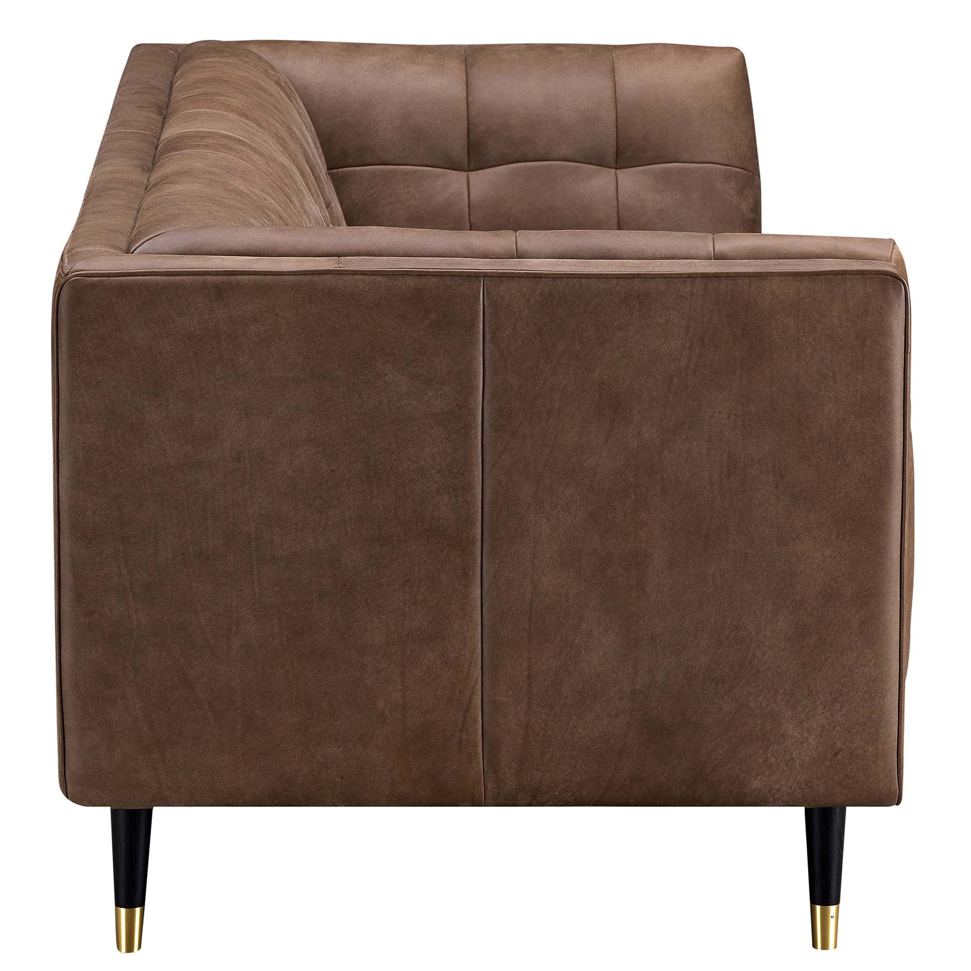 Cassia 4 Seater Sofa - 3.5 Seater Sofa Voyager Leather Sterling Home 4