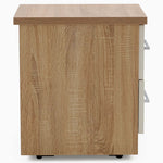 Catania Gloss 2 Drawer Bedside Cabinet - 2 Drawer Bedside Storage Sterling Home 4