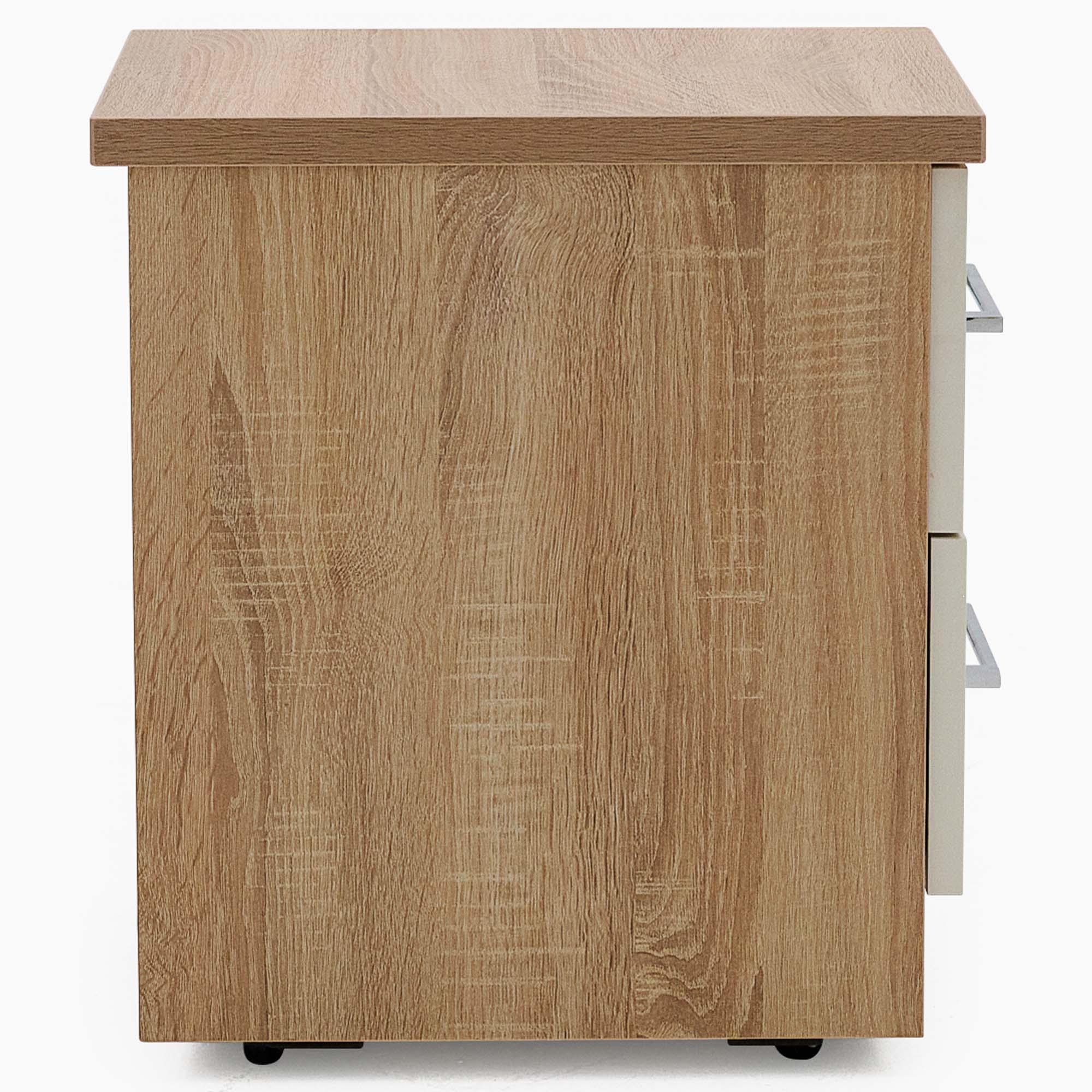 Catania Gloss 2 Drawer Bedside Cabinet - 2 Drawer Bedside Storage Sterling Home 4