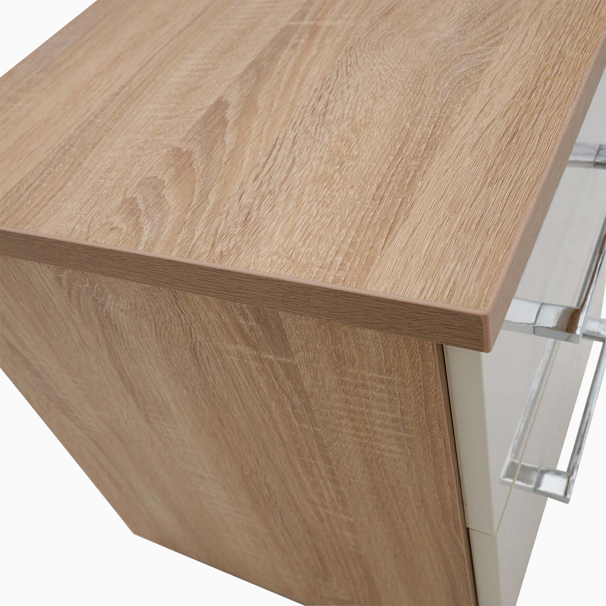 Catania Gloss 2 Drawer Bedside Cabinet - 2 Drawer Bedside Storage Sterling Home 5