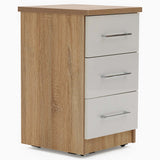 Catania Gloss 3 Drawer Bedside Cabinet