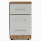 Catania Gloss 3 Drawer Bedside Cabinet