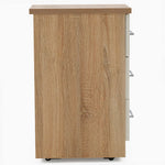 Catania Gloss 3 Drawer Bedside Cabinet - 3 Drawer Bedside Storage Sterling Home 4