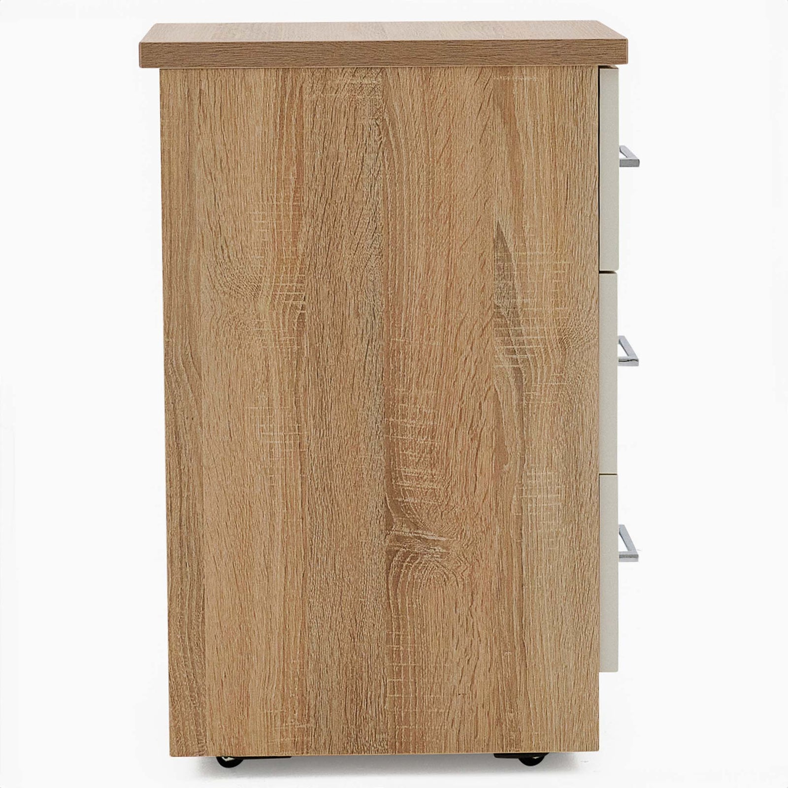Catania Gloss 3 Drawer Bedside Cabinet - 3 Drawer Bedside Storage Sterling Home 4