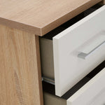 Catania Gloss 3 Drawer Bedside Cabinet - 3 Drawer Bedside Storage Sterling Home 6