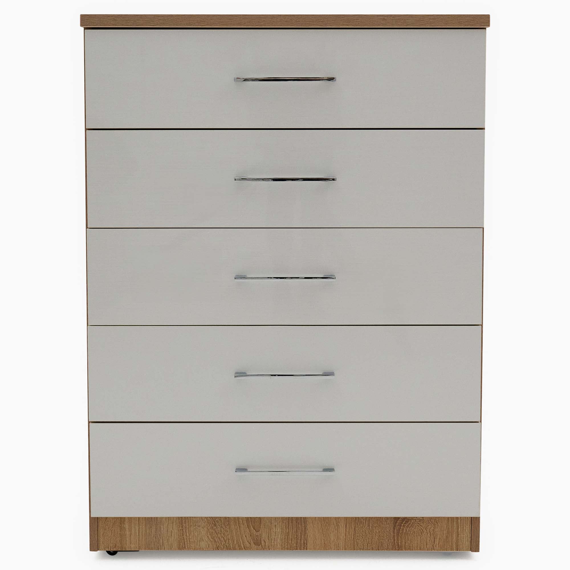 Catania Gloss 5 Drawer Cabinet - 5 Drawer Chest Storage Sterling Home 1