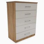 Catania Gloss 5 Drawer Cabinet - 5 Drawer Chest Storage Sterling Home 7