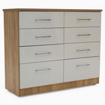 Catania Gloss 8 Drawer Twin Cabinet - 8 Drawer Twin Chest Storage Sterling Home 1