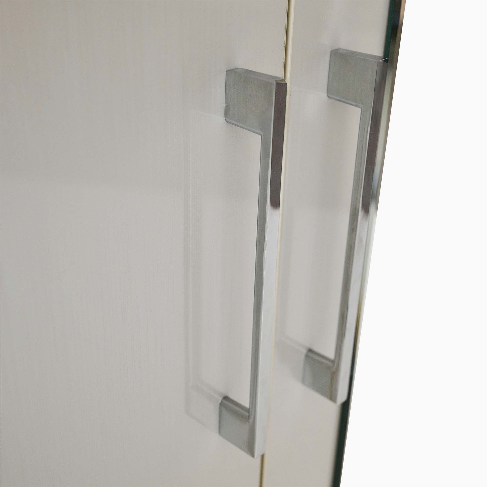 Catania Mirror Wardrobe - Triple Robe with Centre Mirror Storage Sterling Home 5