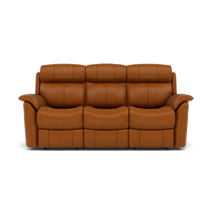 Cava 3 Seater Power Recliner - 3 Seater Sofa 2 Power Recliners Cat 30F - Power Recliner with USB 3 Seater Sofas Sterling Home 1 SK-598D CARAMEL