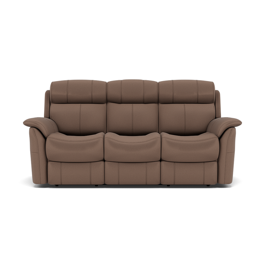 Cava 3 Seater Power Recliner - 3 Seater Sofa 2 Power Recliners Fabric - Power Recliner with USB Sterling Home 1