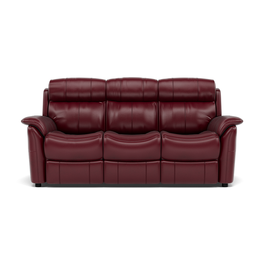 Cava 3 Seater Sofa - 3 Seater Sofa Cat 20S Sterling Home BVS-035C DEEP RED 1