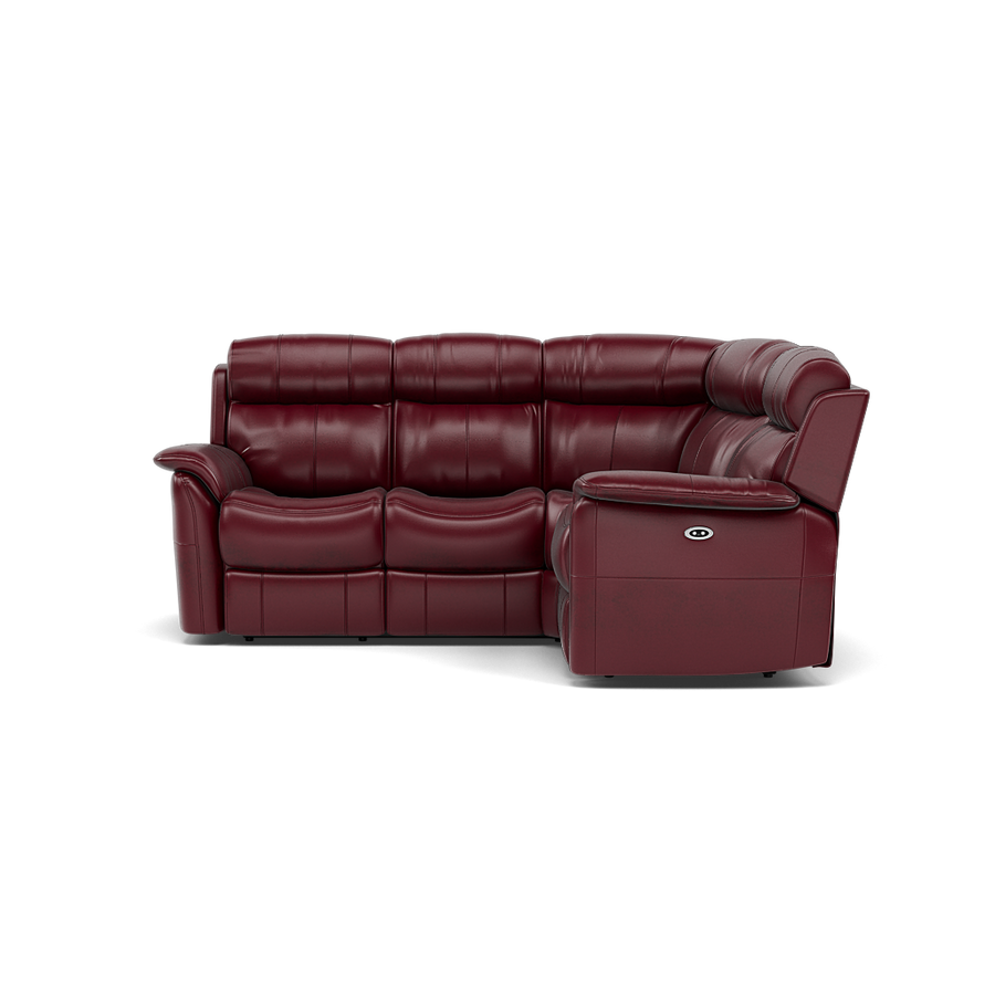 Cava Small Corner Recliner Sofa - Combination 4 1 Corner 2 with 2 Power Recliners Cat 20S - Left Hand Facing Sterling Home BVS-035C DEEP RED 1