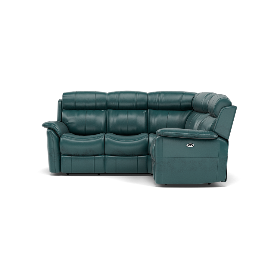 Cava Small Corner Recliner Sofa - Combination 4 1 Corner 2 with 2 Power Recliners Cat 20S - Left Hand Facing Sterling Home BVS-301E LAKE GREEN 2