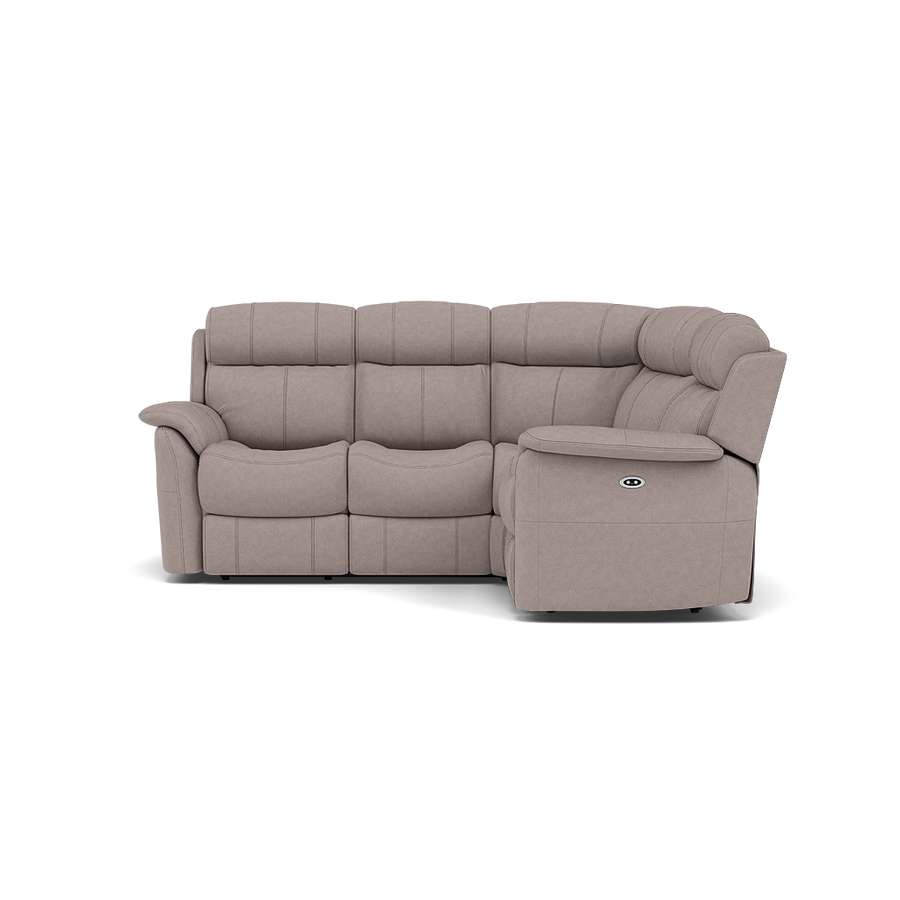 Cava Small Corner Recliner Sofa - Combination 4 1 Corner 2 with 2 Power Recliners Fabric - Left Hand Facing Sofas Sterling Home BFA-BLJ-22 DOVE GREY 1