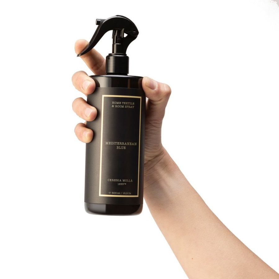 Cereria Molla Mediterranean Blue Fabric Spray - Mediterranean Blue 500ml Fabric Spray Sterling Home 1