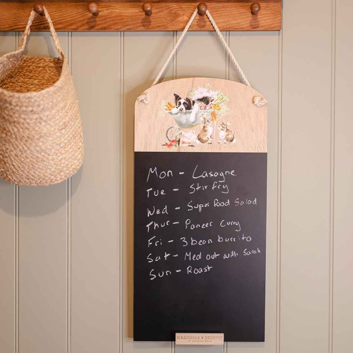 Wrendale Sleeping On The Job Chalkboard - Chalkboard Sleeping on the Job Sterling Home 1