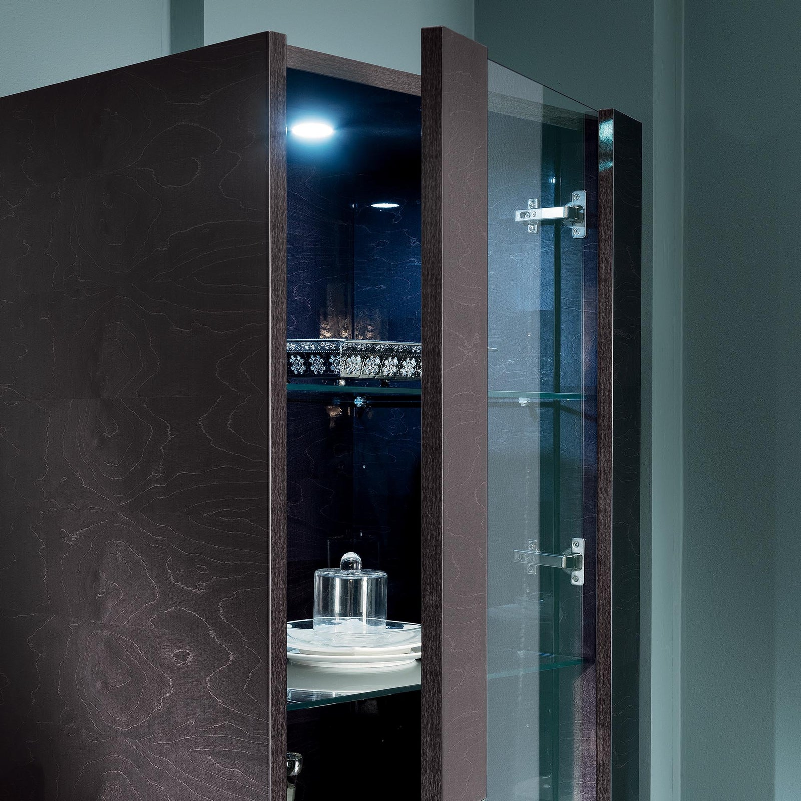 Chieti 1 Door Cabinet - 1 Door Curio Right - Right Hand Facing Sterling Home 2
