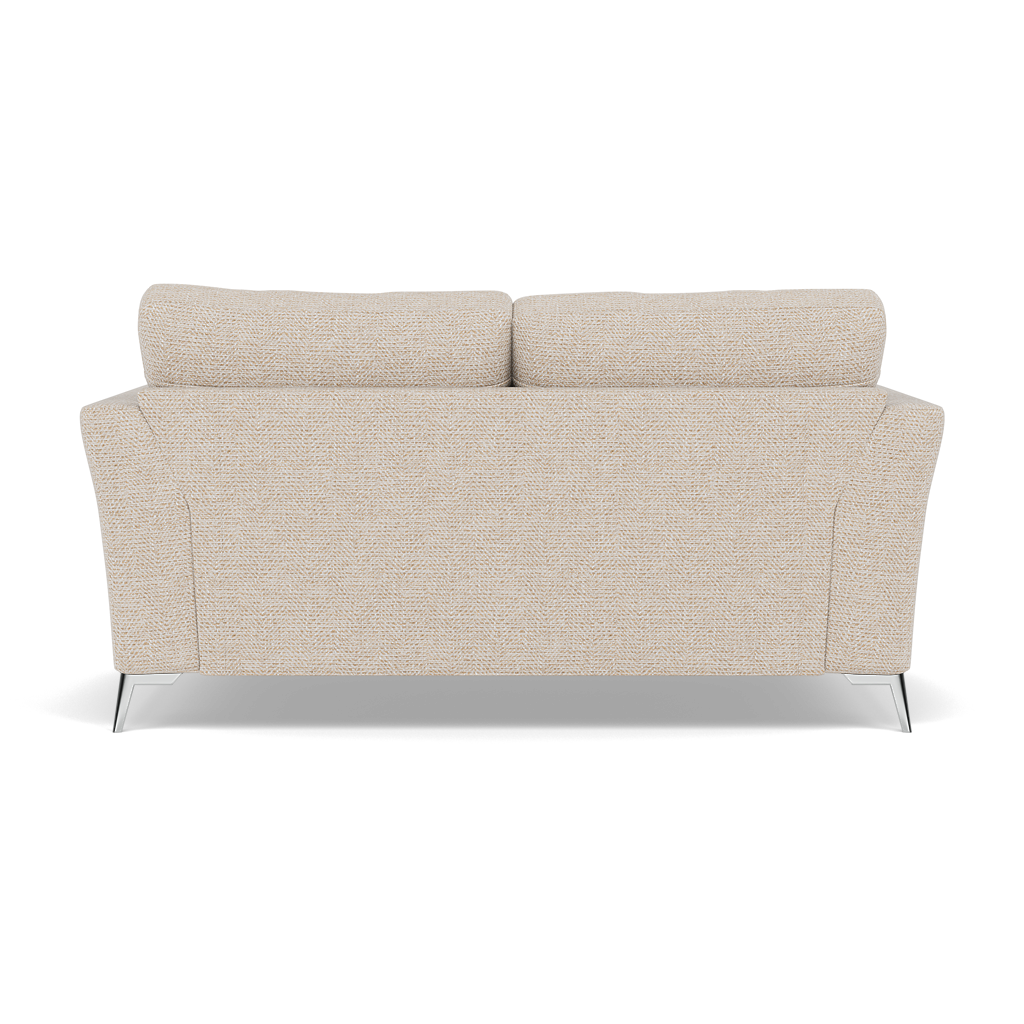 Chilton 2 Seater Sofa - 2 Seater Sofa Fabric — Chrome Feet / Barley Linen, gallery image 2
