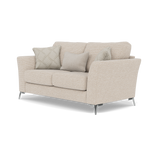Chilton 2 Seater Sofa - 2 Seater Sofa Fabric — Chrome Feet / Barley Linen, gallery image 3