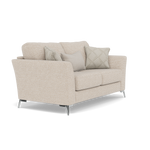 Chilton 2 Seater Sofa - 2 Seater Sofa Fabric — Chrome Feet / Barley Linen, gallery image 1