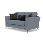Chilton 2 Seater Sofa - 2 Seater Sofa Fabric — Chrome Feet / Barley Marine, gallery image 3