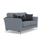 Chilton 2 Seater Sofa - 2 Seater Sofa Fabric — Chrome Feet / Barley Marine, gallery image 1