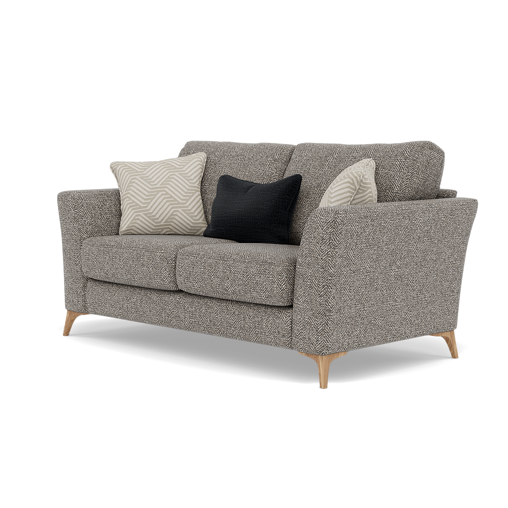 Chilton 2 Seater Sofa - 2 Seater Sofa Fabric — Light Feet / Barley Charcoal, gallery image 3
