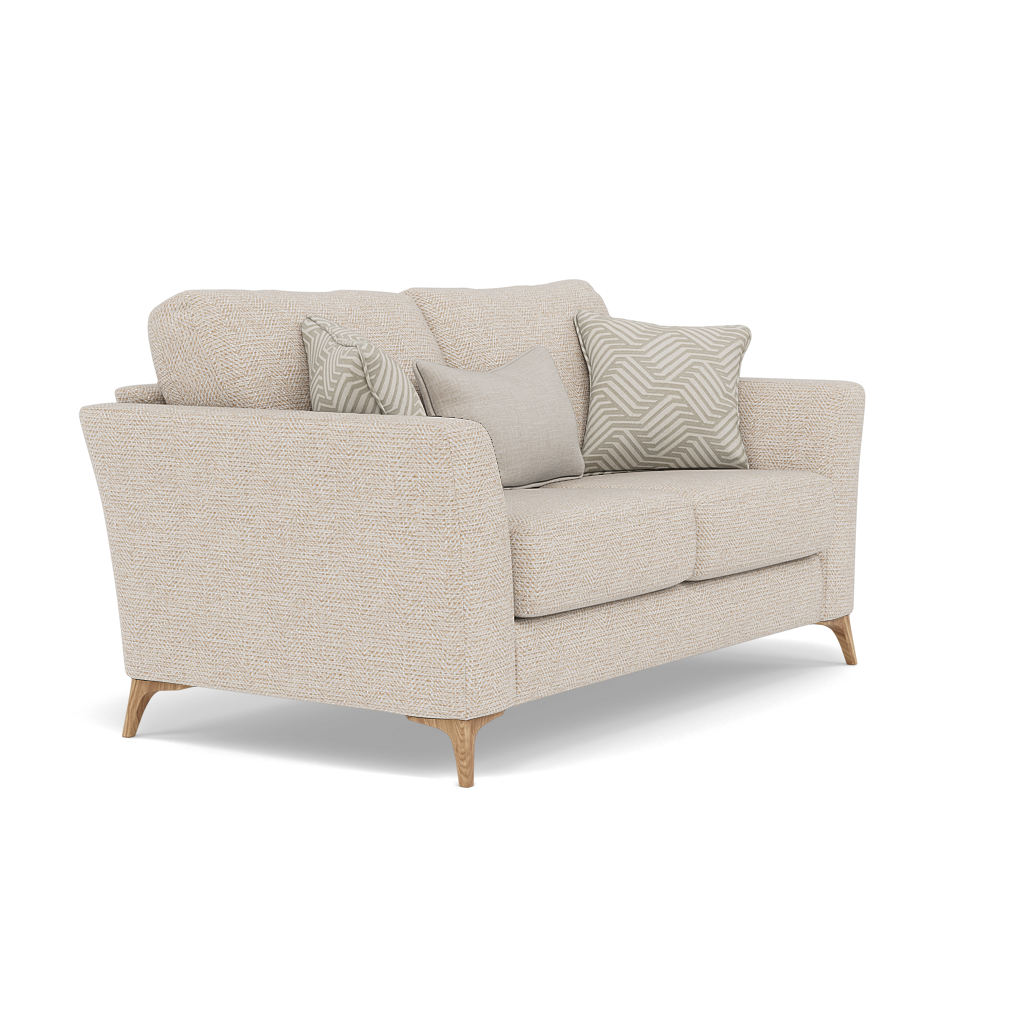 Chilton 2 Seater Sofa - 2 Seater Sofa Fabric — Light Feet / Barley Linen, gallery image 1