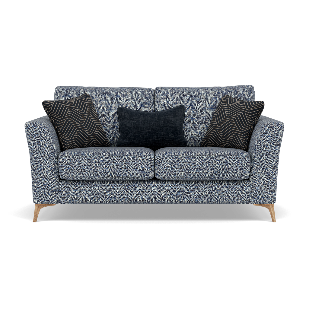 Chilton 2 Seater Sofa - 2 Seater Sofa Fabric 2 Seater Sofas Sterling Home 9 Light Feet Barley Marine