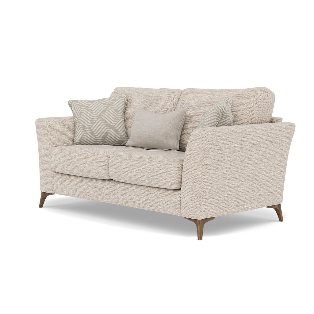 Chilton 2 Seater Sofa - 2 Seater Sofa Fabric — Smoke Feet / Barley Linen, gallery image 3