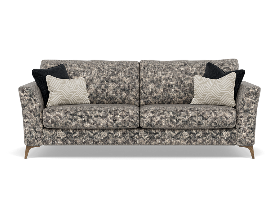 Chilton 3 Seater Sofa - 3 Seater Sofa Fabric Sofas Sterling Home Barley Charcoal 1