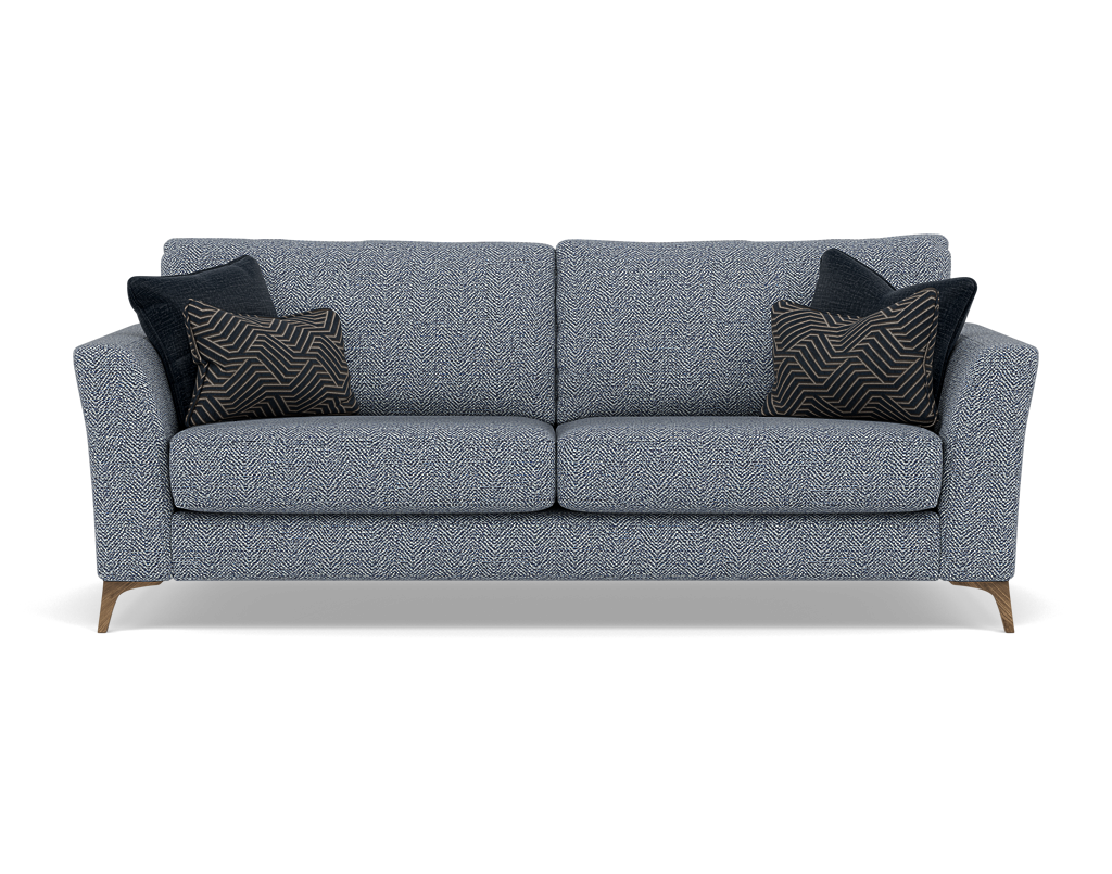 Chilton 3 Seater Sofa - 3 Seater Sofa Fabric 3 Seater Sofas Sterling Home 4 Chrome Feet Barley Marine
