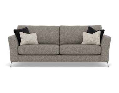 Chilton 3 Seater Sofa - 3 Seater Sofa Fabric 3 Seater Sofas Sterling Home 5 Chrome Feet Barley Charcoal
