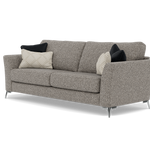 Chilton 3 Seater Sofa - 3 Seater Sofa Fabric — Chrome Feet / Barley Charcoal, gallery image 3
