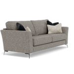 Chilton 3 Seater Sofa - 3 Seater Sofa Fabric — Chrome Feet / Barley Charcoal, gallery image 1